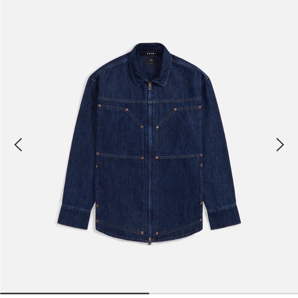 Ksubi Dark Indigo Denim Button-Down Shirt - Picture 2 of 5